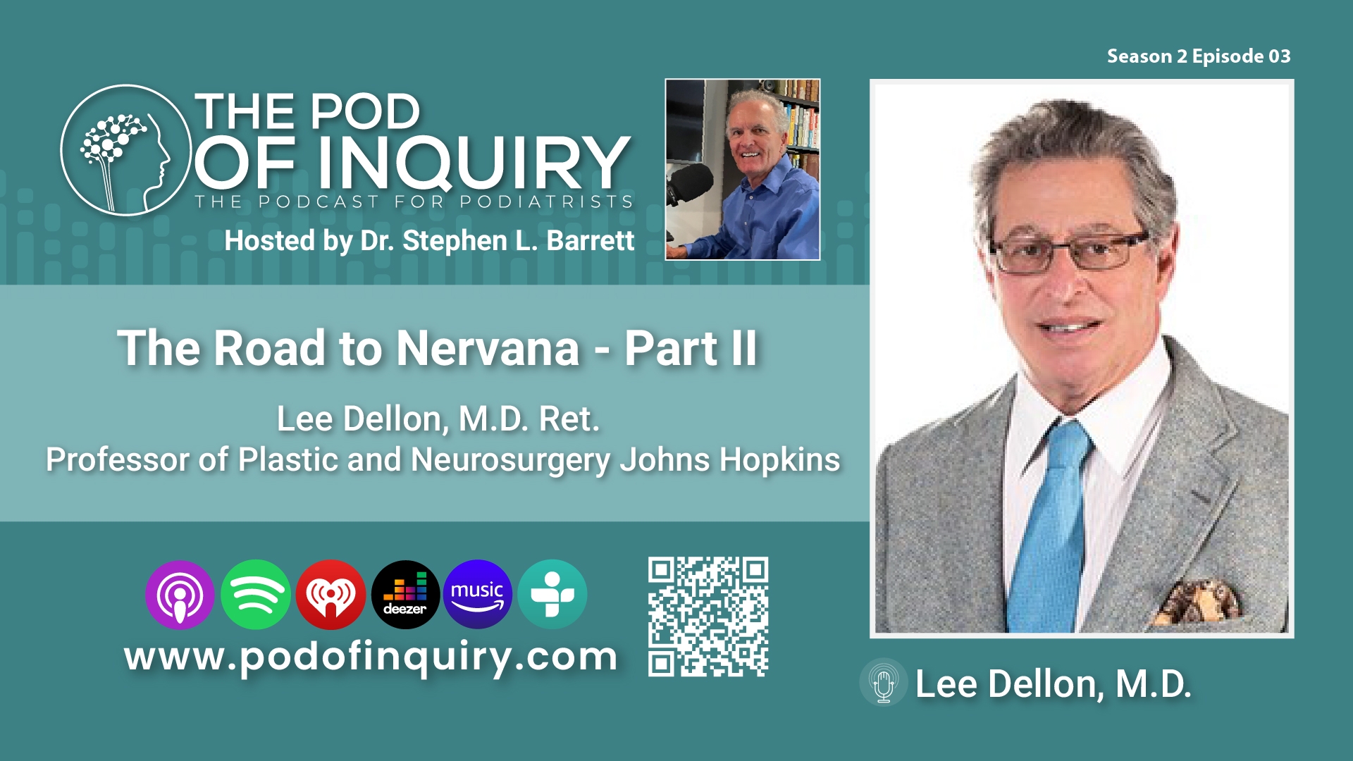 The Road to Nervana with Dr. Lee Dellon Part IPOD of Inquiry - Podcast for Podiatrist