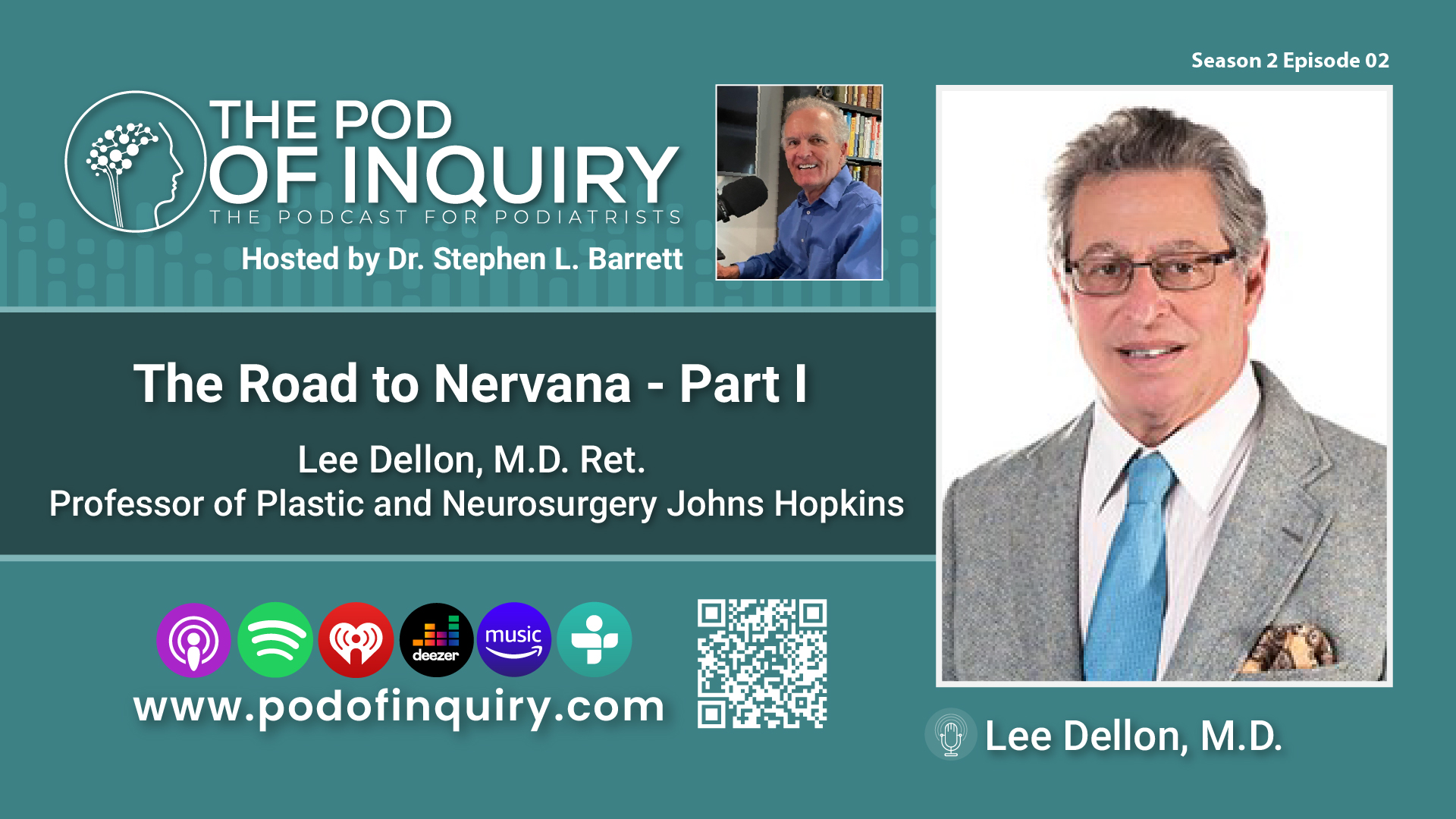 The Road to Nervana with Dr. Lee Dellon Part IPOD of Inquiry - Podcast for Podiatrist