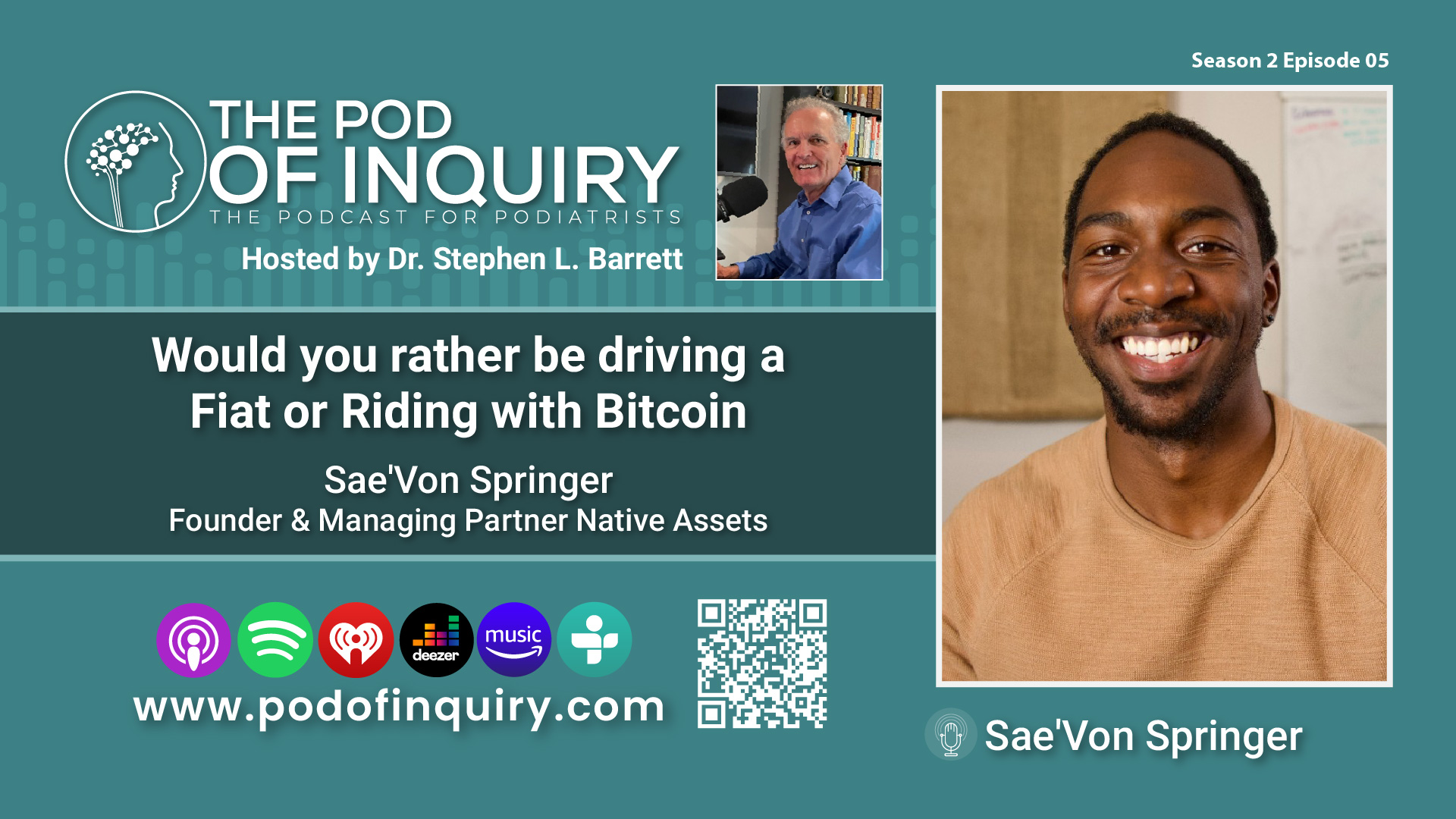 Would you rather be driving a Fiat or Riding with Bitcoin with Sae'Von Springer Founder & Managing Partner Native Assets