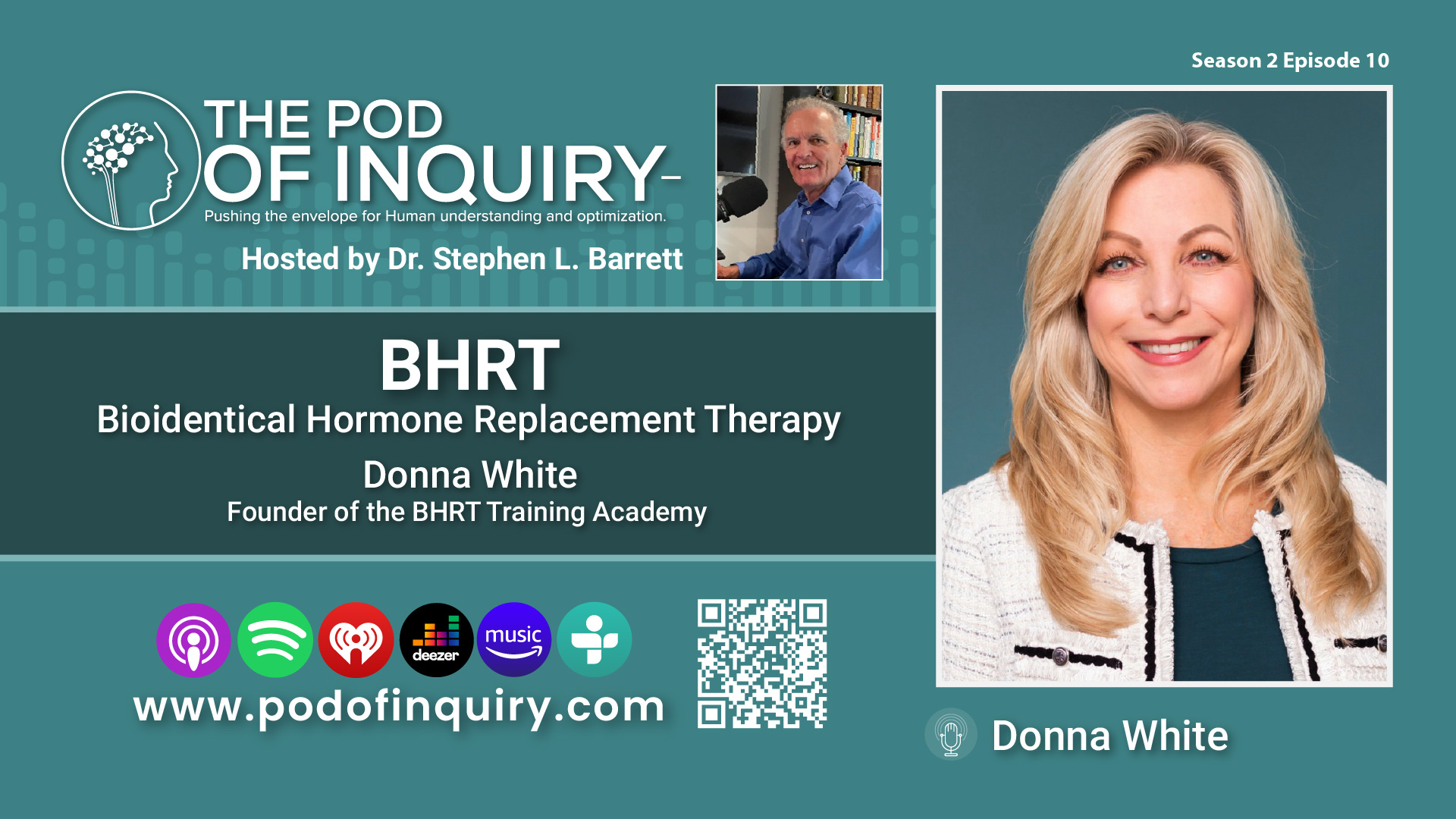 Donna White POD of Inquiry - Podcast for Podiatrist -BHRT