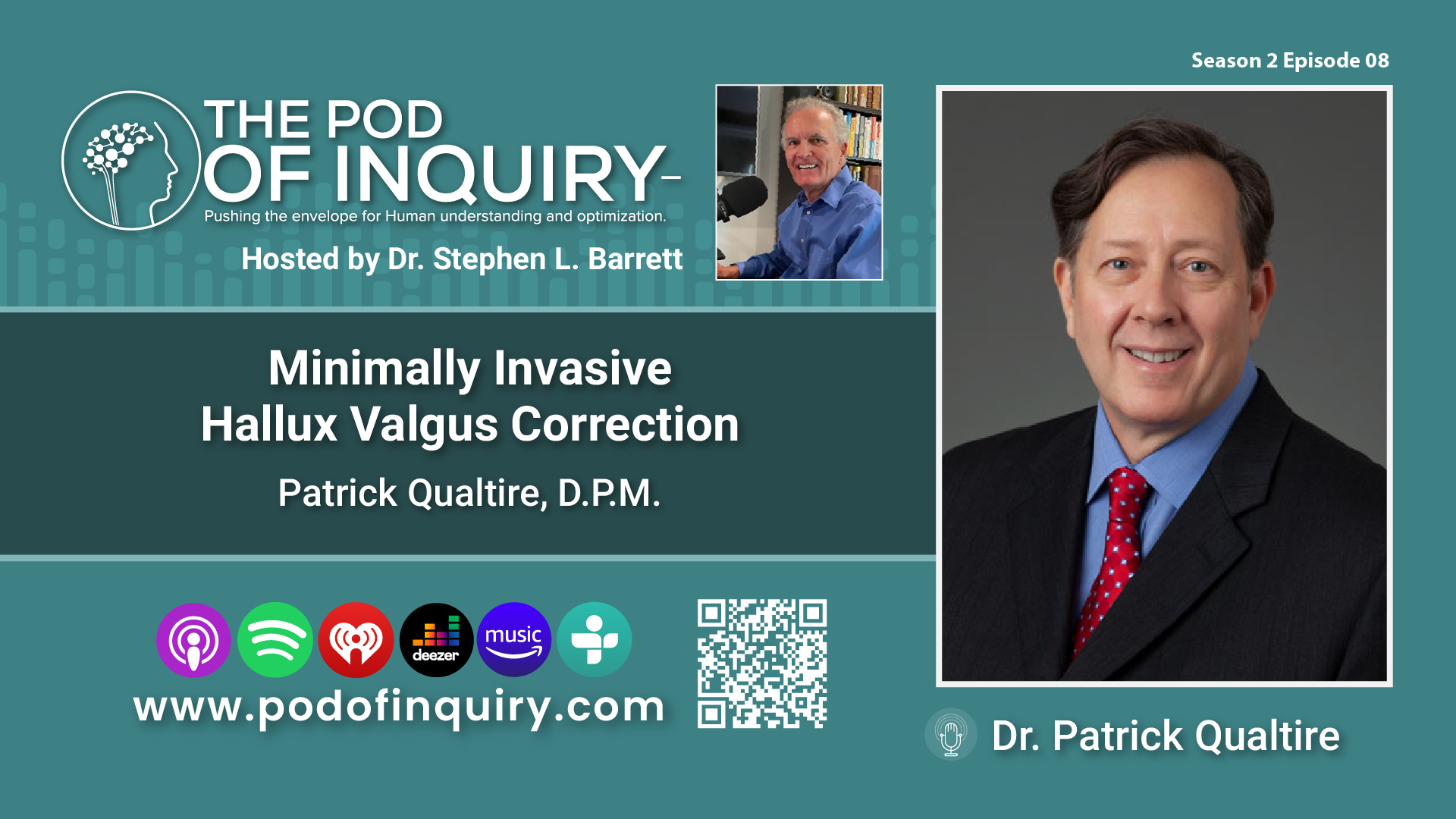 Patrick Qualtire -POD of Inquiry - Podcast for Podiatrist